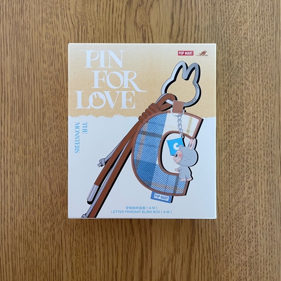 POP MART Other - Letter “K” - Labubu Pin For Love Letter Pendant - Open Box, Sealed Bag